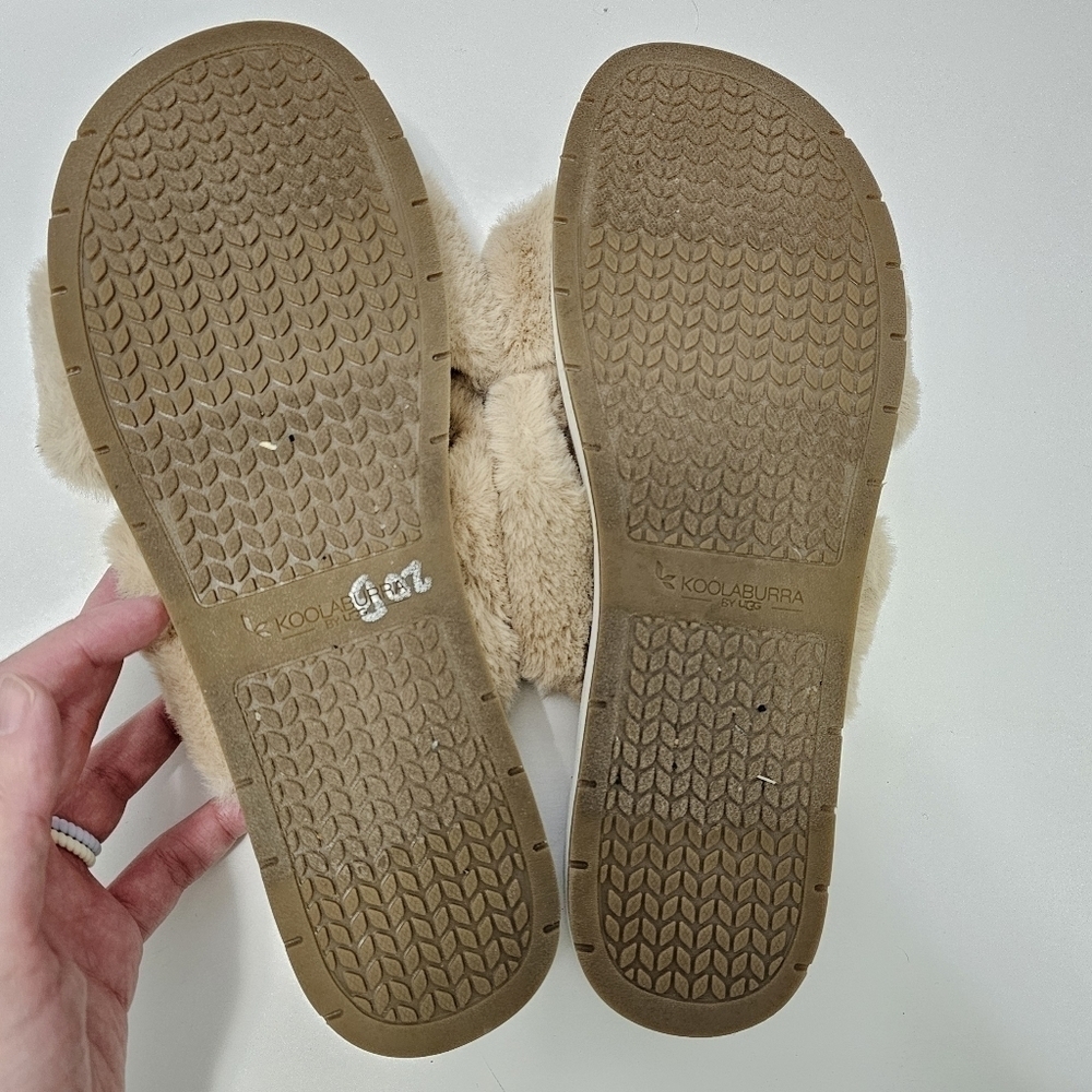 Koolaburra By UGG Roubie Fuzz Slide Sandal/Slipper - Picture 9 of 9